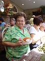 Judy with her creme brulee